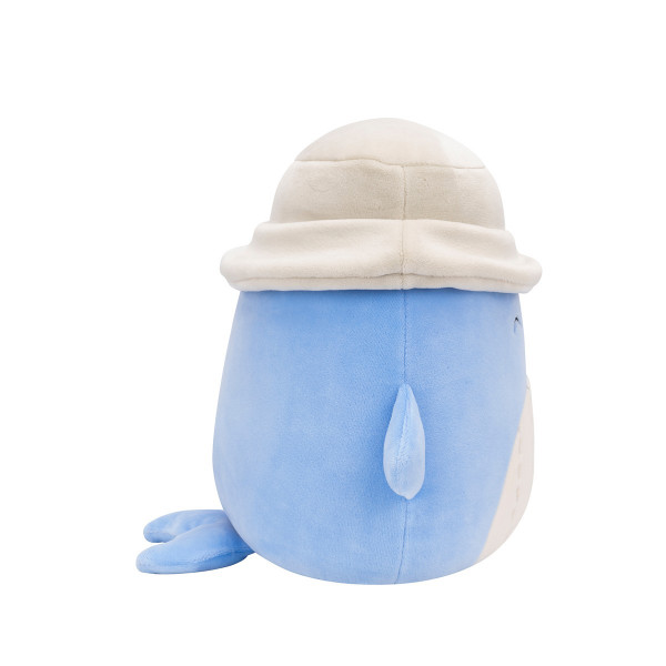 М'яка іграшка Squishmallows – Синій кит Самір у панамі (19 cm)