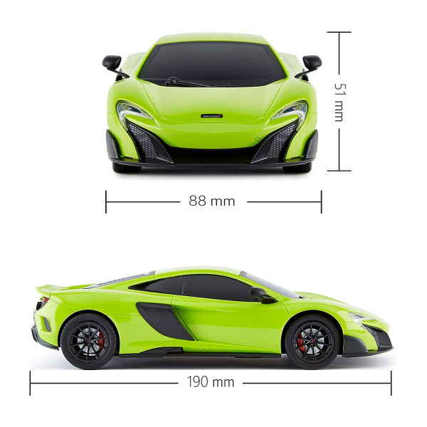 Машинка на радіокеруванні "McLaren 675LT" (зелений)