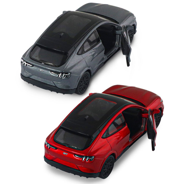 Автомодель - Ford Mustang Mach-E GT 2023 (червоний, сріблясто-сірий)