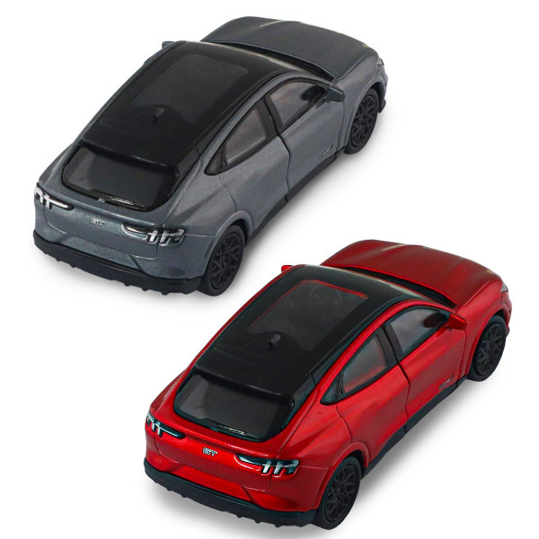 Автомодель - Ford Mustang Mach-E GT 2023 (червоний, сріблясто-сірий)