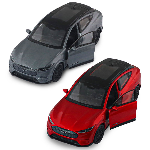 Автомодель - Ford Mustang Mach-E GT 2023 (червоний, сріблясто-сірий)
