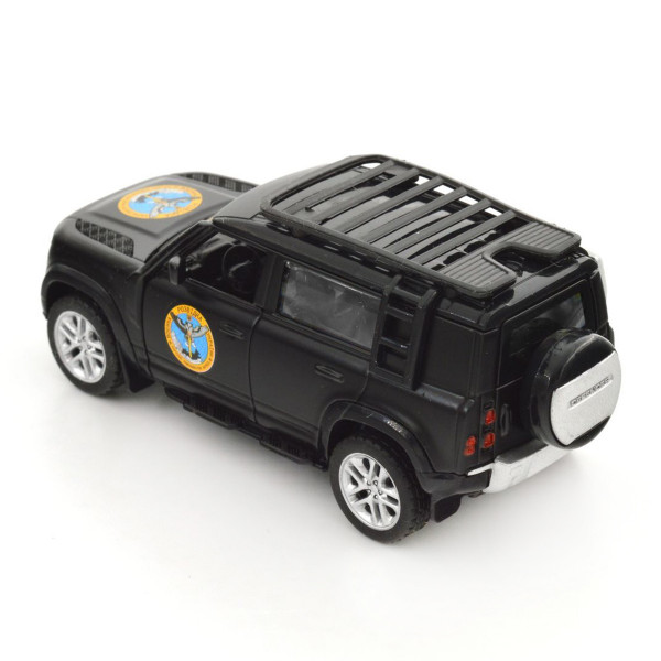 Машинка металева із серії "Шеврони Героїв" - Land Rover Defender 110 - "ГУР МО"