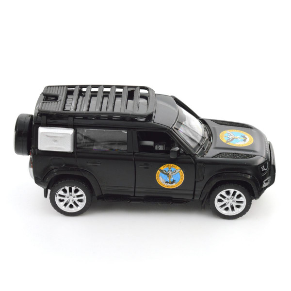 Машинка металева із серії "Шеврони Героїв" - Land Rover Defender 110 - "ГУР МО"