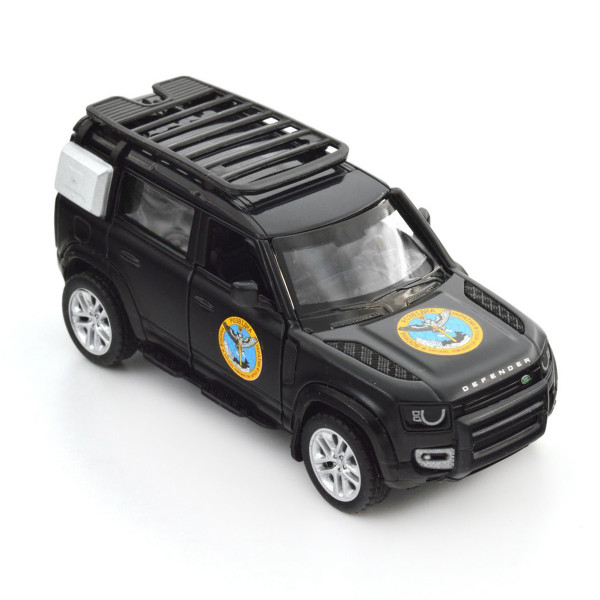 Машинка металева із серії "Шеврони Героїв" - Land Rover Defender 110 - "ГУР МО"