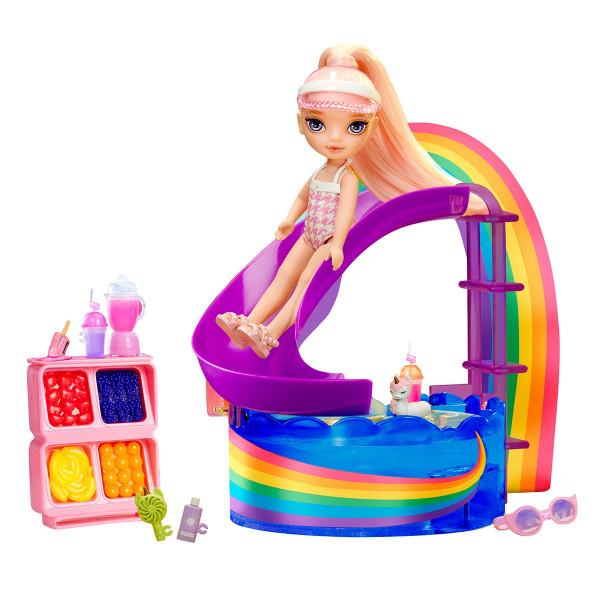 Ігровий набір з лялькою Rainbow High – Веселкове свято в басейні