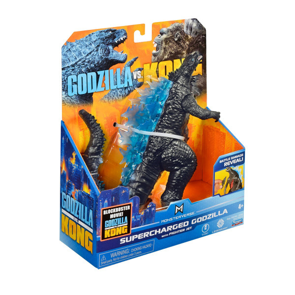 Фігурка Godzilla vs Kong - Ґодзілла з суперенергією та винищувачем
