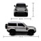 Автомобіль KS Drive на р/к - Land Rover New Defender (1:24, 2.4Ghz, сріблястий)