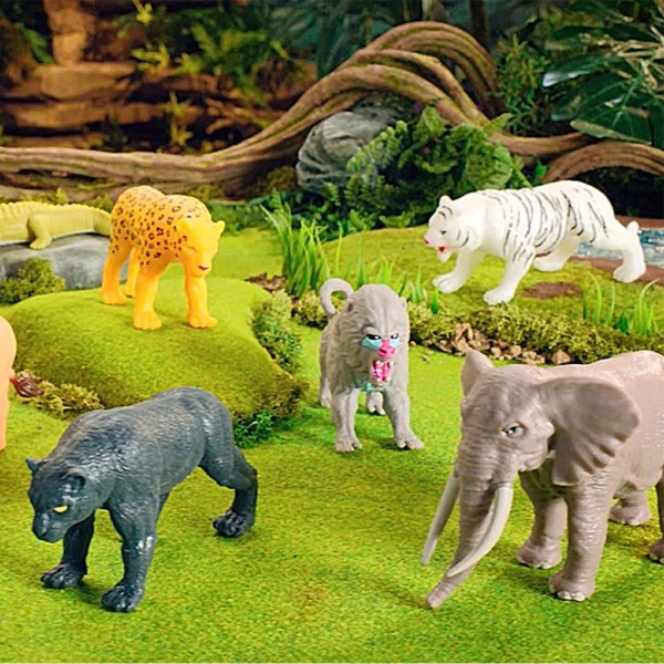 Дисплей стретч-іграшок у вигляді тварини серії Legend of animals Максі – Хижаки джунглів (12 шт.)