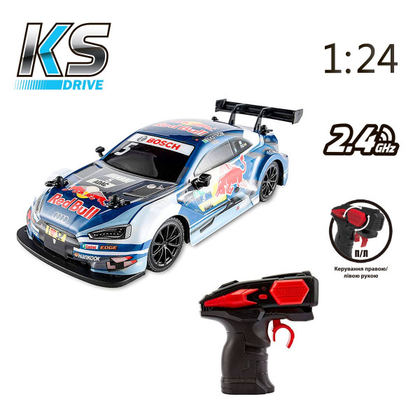Автомобіль KS Drive на р/к - Audi RS 5 DTM Red Bull (1:24, 2.4Ghz, блакитний)