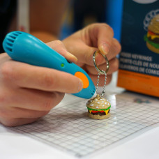 Набір Аксесуарів Для 3D-Ручки 3Doodler Start - Бістро (48 Стрижнів, Шаблон, 3 Кільця Для Брелоків, 1 Трафарет)