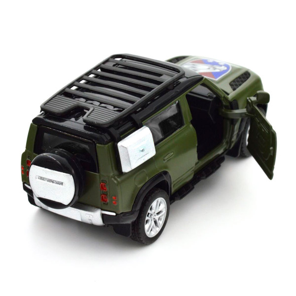 Машинка металева із серії "Шеврони Героїв" - Land Rover Defender 110 - "25 ОПДБР"