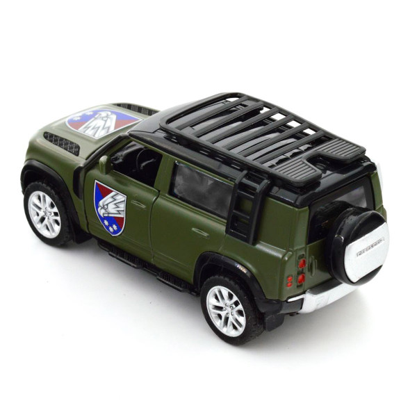 Машинка металева із серії "Шеврони Героїв" - Land Rover Defender 110 - "25 ОПДБР"