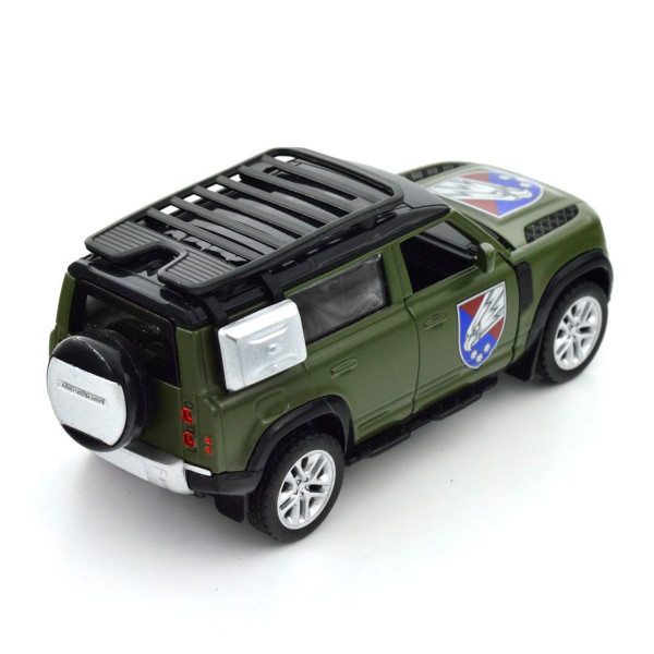 Машинка металева із серії "Шеврони Героїв" - Land Rover Defender 110 - "25 ОПДБР"