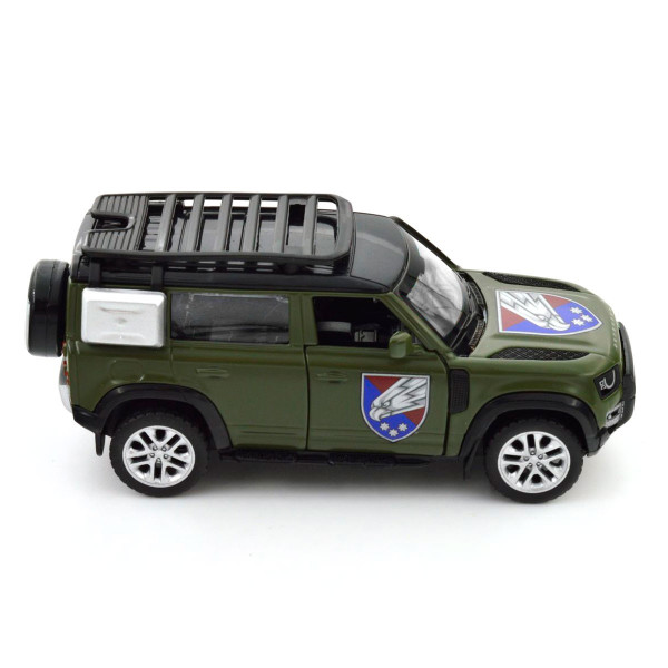 Машинка металева із серії "Шеврони Героїв" - Land Rover Defender 110 - "25 ОПДБР"