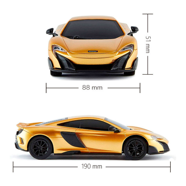 Автомобіль KS Drive на р/к - Mclaren 675LT (1:24, 2.4Ghz, золотий)