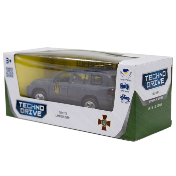 Машинка металева із серії "Шеврони Героїв" - Toyota Land Cruiser - "Рубіж"