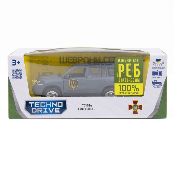 Машинка металева із серії "Шеврони Героїв" - Toyota Land Cruiser - "Рубіж"