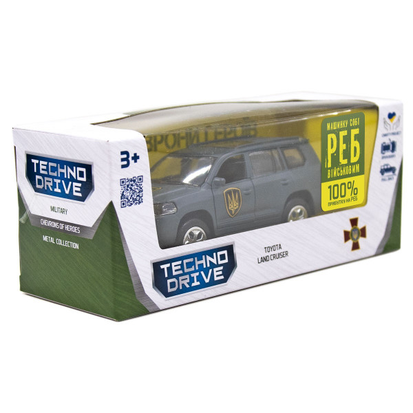 Машинка металева із серії "Шеврони Героїв" - Toyota Land Cruiser - "Рубіж"