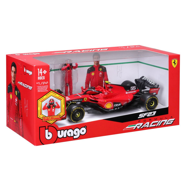 Автомодель з фігуркою - Ferrari SF-23 (1:24)