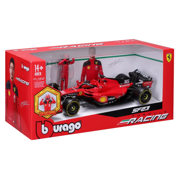 Автомодель з фігуркою - Ferrari SF-23 (1:24)