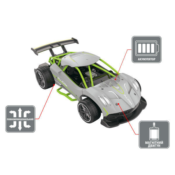 Автомобіль Speed racing drift з р/к – Aeolus (сірий)