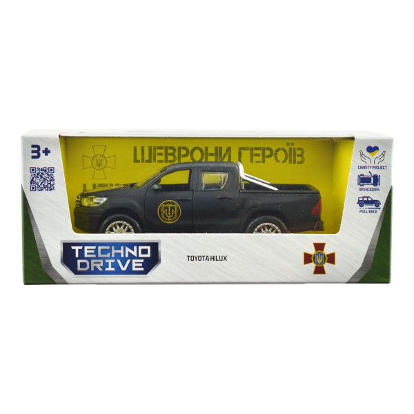 Машинка металева із серії "Шеврони Героїв" - Toyota Hilux - "Спартан"