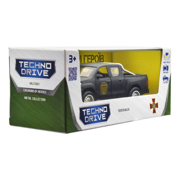 Машинка металева із серії "Шеврони Героїв" - Toyota Hilux - "Спартан"