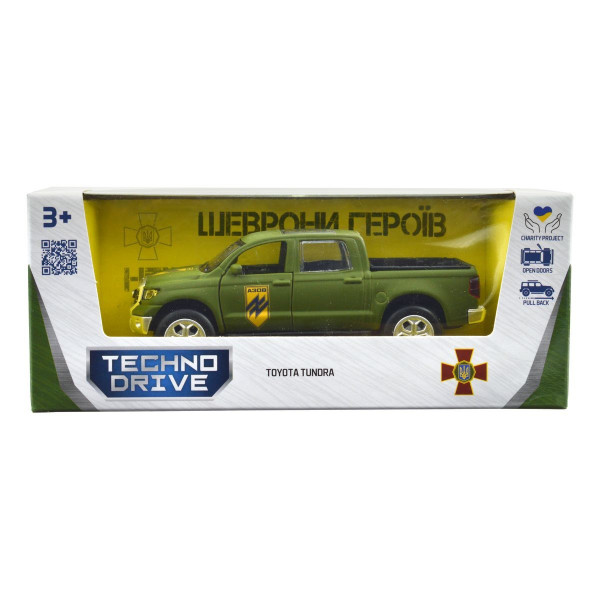 Машинка металева із серії "Шеврони Героїв" - Toyota Tundra - "93 ОМБР"