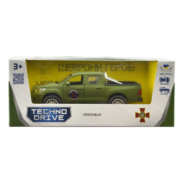 Машинка металева із серії "Шеврони Героїв" - Toyota Hilux - "Червона калина"