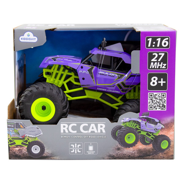 Машинка на радіокеруванні BIGFOOT OFF-ROAD – VIOLET (1:16, 27 МГц (MHz))