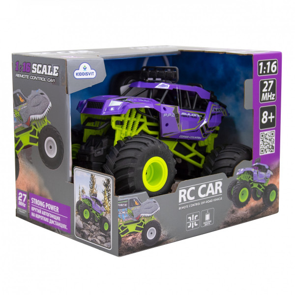 Машинка на радіокеруванні BIGFOOT OFF-ROAD – VIOLET (1:16, 27 МГц (MHz))