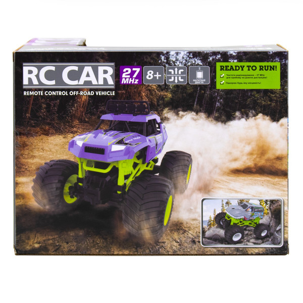Машинка на радіокеруванні BIGFOOT OFF-ROAD – VIOLET (1:16, 27 МГц (MHz))