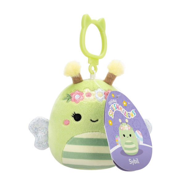 М'яка іграшка на кліпсі Squishmallows – Бджілка Сібіл