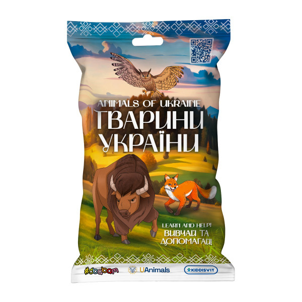 Дисплей стретч-іграшок у вигляді тварини – Тварини України (12 шт.)