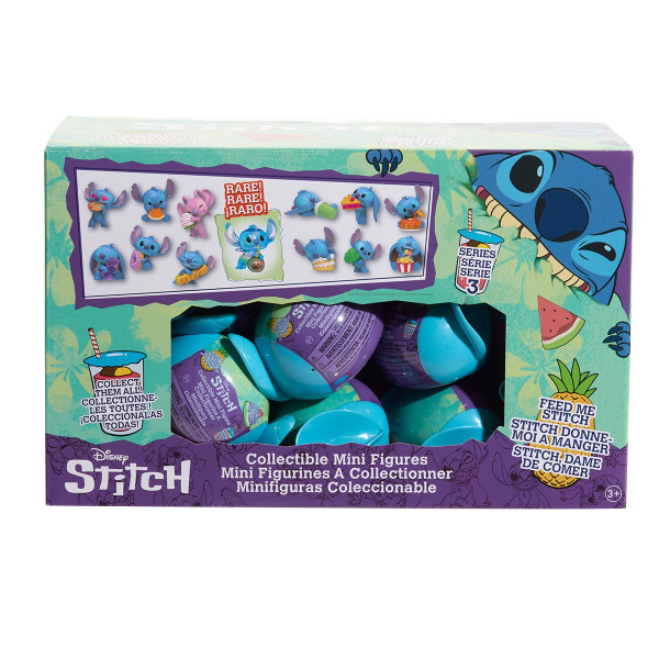 Фігурка-сюрприз у капсулі STITCH серії "Feed Me" - СТІЧ ЗІ СМАКОЛИКАМИ (в асорт., у диспл.)