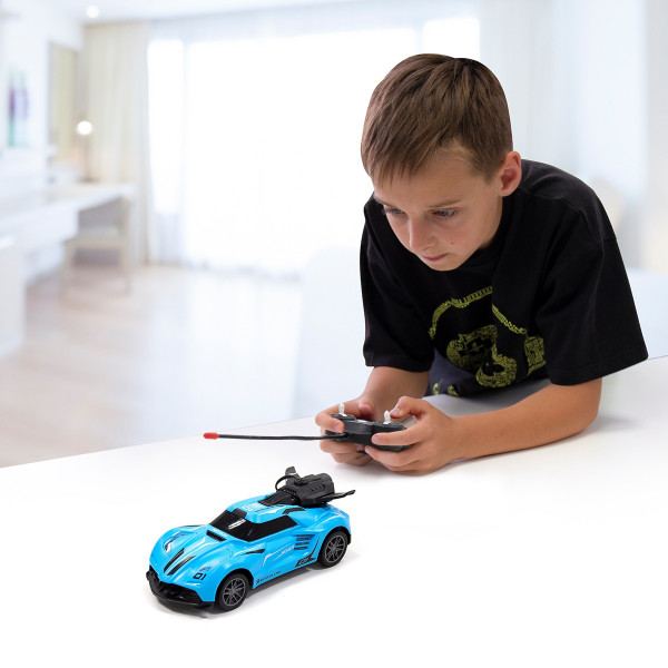 Автомобіль Spray Car на р/в - Sport (блакитний, 1:24, світло, вихлопна пара)