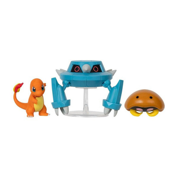 Набір ігрових фігурок Pokemon W17 - Кабуто, Чармандер, Метанг