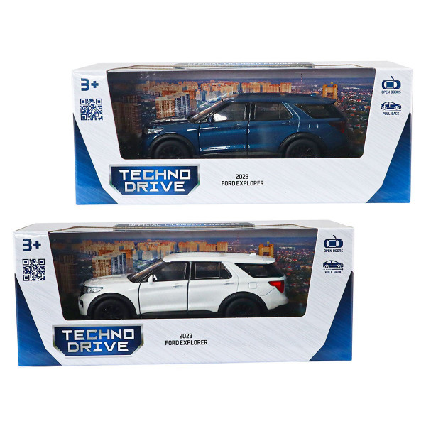 Автомодель - Ford Explorer 2023 (перламутрово-білий, блакитний металік)