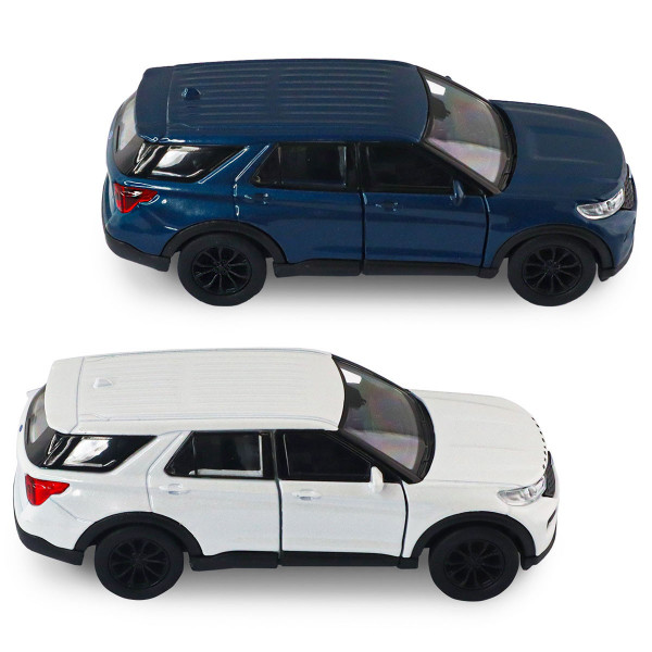Автомодель - Ford Explorer 2023 (перламутрово-білий, блакитний металік)