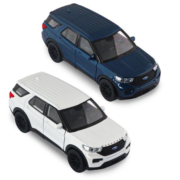 Автомодель - Ford Explorer 2023 (перламутрово-білий, блакитний металік)