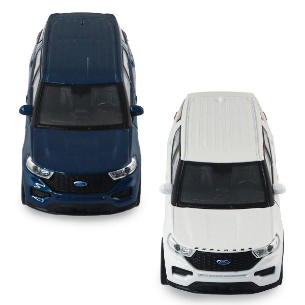 Автомодель - Ford Explorer 2023 (перламутрово-білий, блакитний металік)