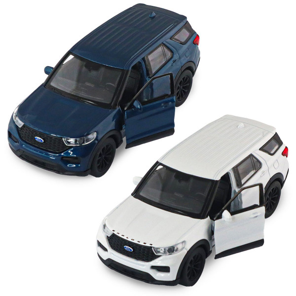 Автомодель - Ford Explorer 2023 (перламутрово-білий, блакитний металік)