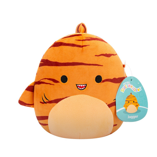 Мʼяка іграшка SQUISHMALLOWS – ТИГРОВА АКУЛА ДЖАГГЕР (19 cm)