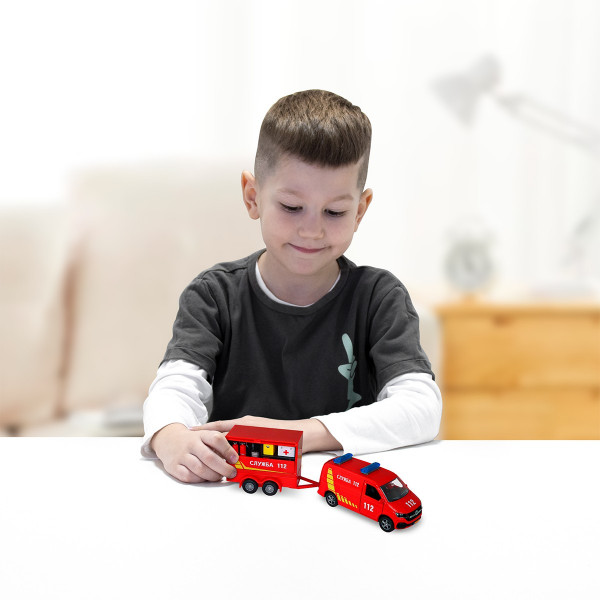 Ігровий набір - Volkswagen Служба 112 (з причіпом)