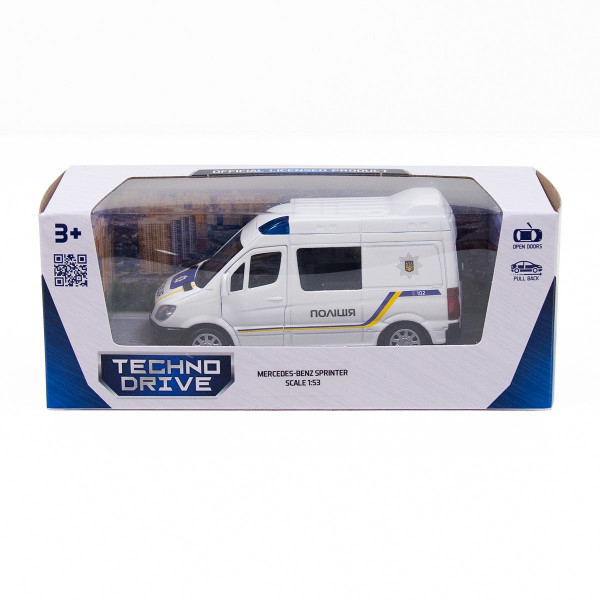 Машинка металева "Mercedes-Benz Sprinter Поліція"