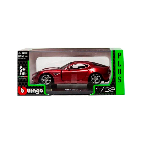 Автомодель - Alfa 8C Competizione (2007) (асорті червоний металік, 1:32)