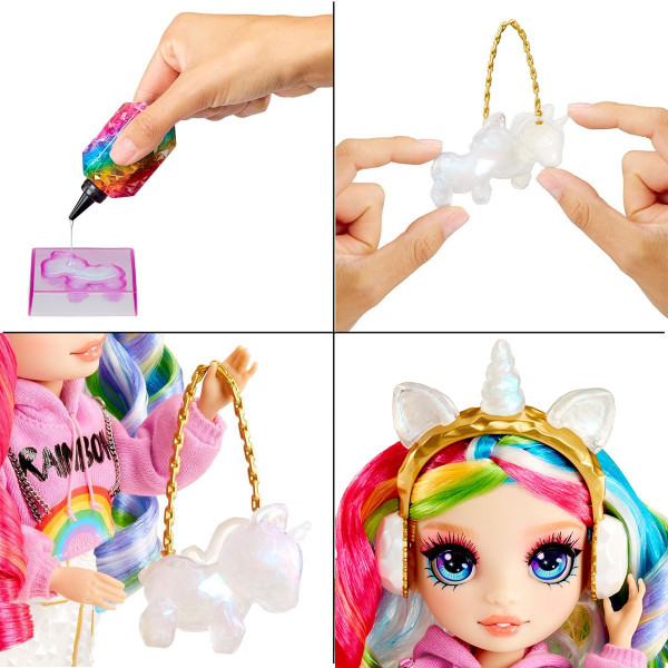 Ігровий набір з лялькою Rainbow High серії Creative Crystals - Амая