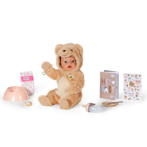 Лялька Baby Born – Емма у костюмі ведмедика