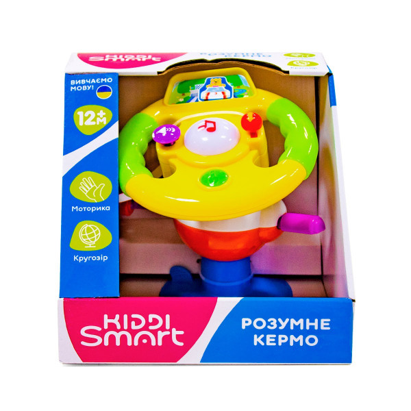 Іграшка на присосці KIDDI SMART – Розумне кермо (укр)