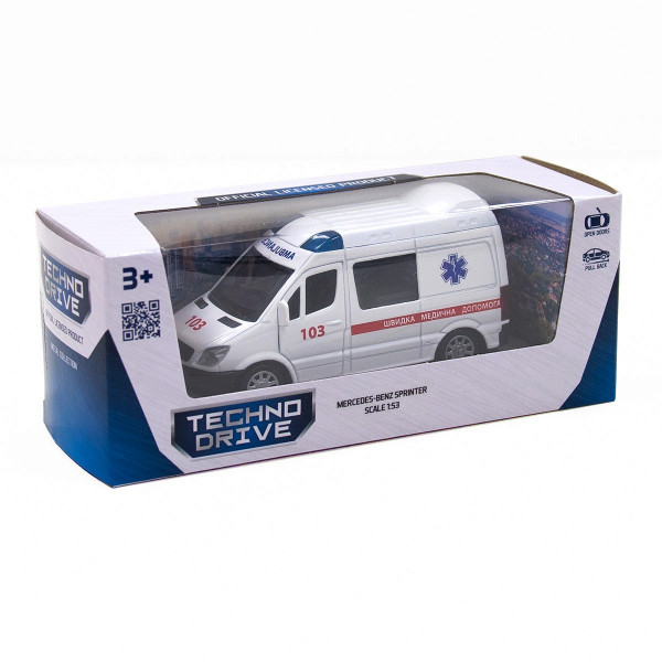Машинка металева "Mercedes-Benz Sprinter Швидка допомога"